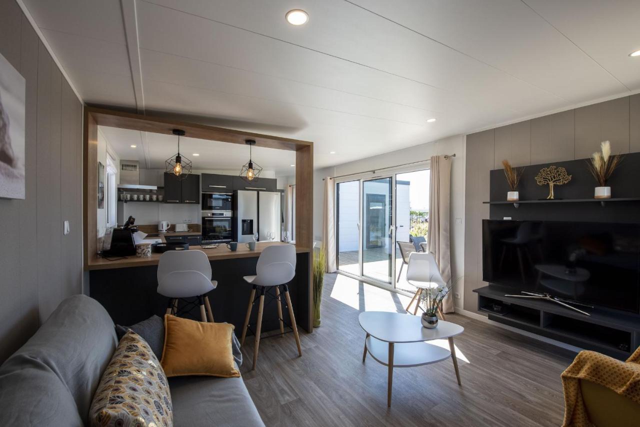 Chalet Pour 6 Dans Un Domaine Avec Piscine Brétignolles-sur-Mer Kültér fotó