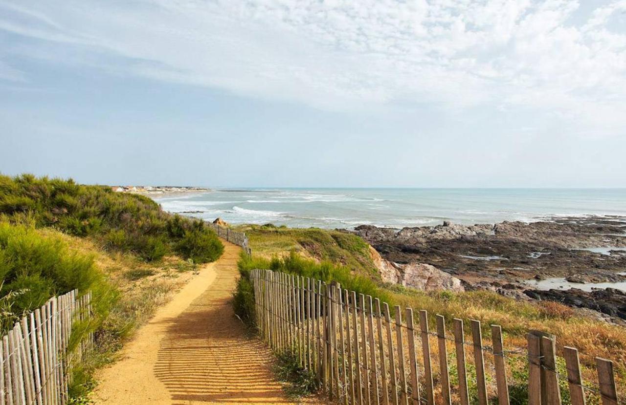 Chalet Pour 6 Dans Un Domaine Avec Piscine Brétignolles-sur-Mer Kültér fotó