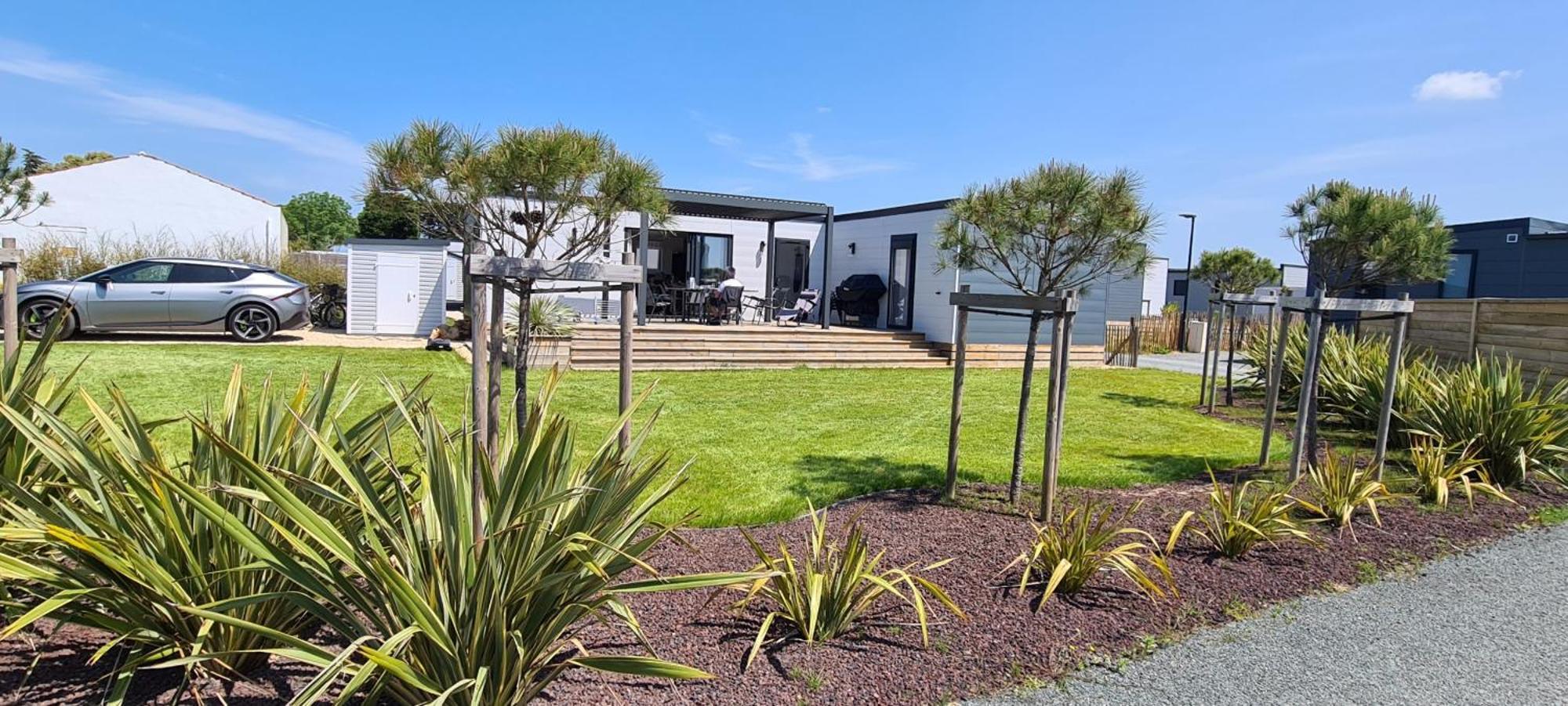 Chalet Pour 6 Dans Un Domaine Avec Piscine Brétignolles-sur-Mer Kültér fotó